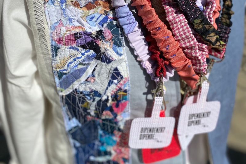 decolletè con lacci portacellulare I'mperfett multicolor